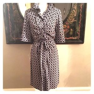 Laundry blue and white dress